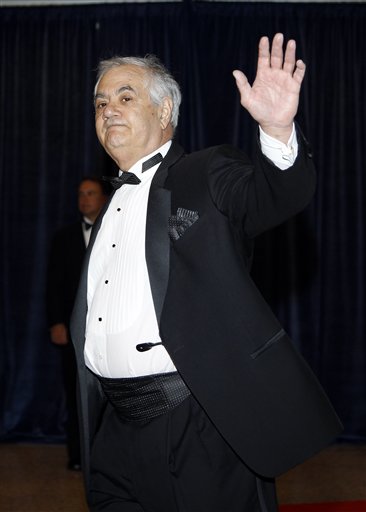Rep. Barney Frank, D-Mass., arrives for the White House Correspondents Dinner Saturday, April 30, 2011 in Washington.(AP Photo/Alex Brandon) (AP)