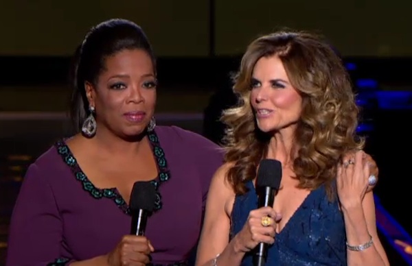 Oprah and Maria Shriver.