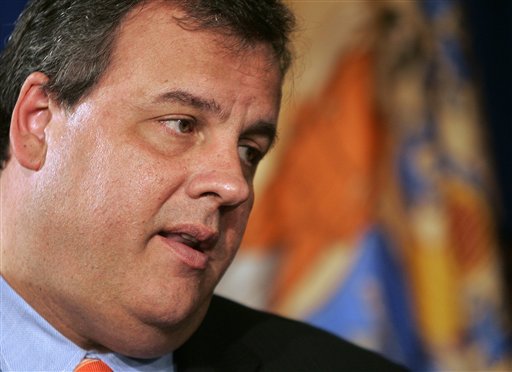 FILE - In this May 2, 2011, file photo New Jersey Gov. Chris Christie responds to a question about the killing of Osama bin Laden by U.S. forces at the State House in Trenton, N.J.  Some of Iowa's top Republican campaign contributors, unhappy with their choices in the developing presidential field, are venturing to New Jersey in hopes they can persuade first-term Christie to run. The entreaty is the latest sign of dissatisfaction within the GOP over the crop of candidates competing for the chance to run against President Barack Obama in 2012.  (AP Photo/Rich Schultz, File) (AP)