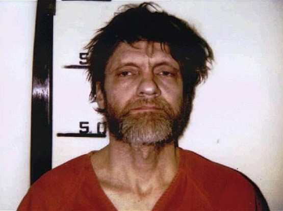 Mugshot of the Unabomber (1996).