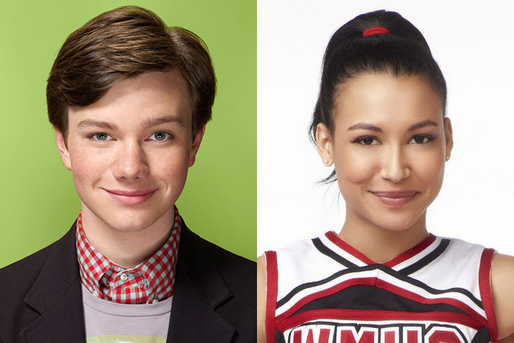 Chris Colfer and Naya Rivera from "Glee"