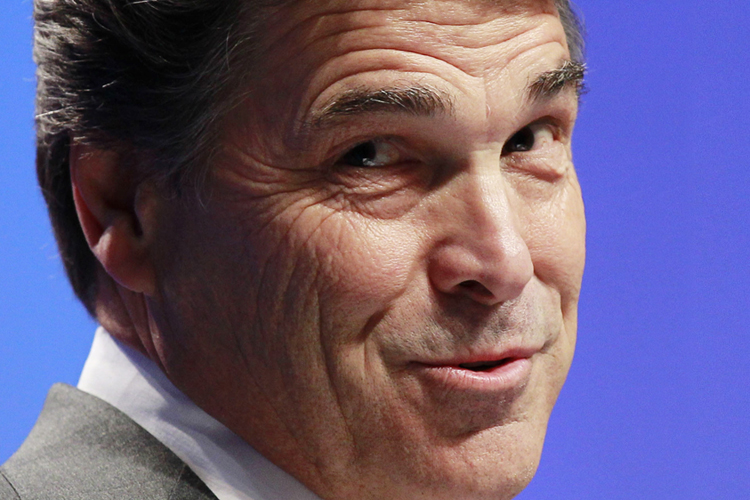 Gov. Rick Perry, R-Texas, speaks at the Conservative Political Action Conference (CPAC) in Washington, Friday, Feb. 11, 2011. (AP Photo/Alex Brandon) (Alex Brandon)