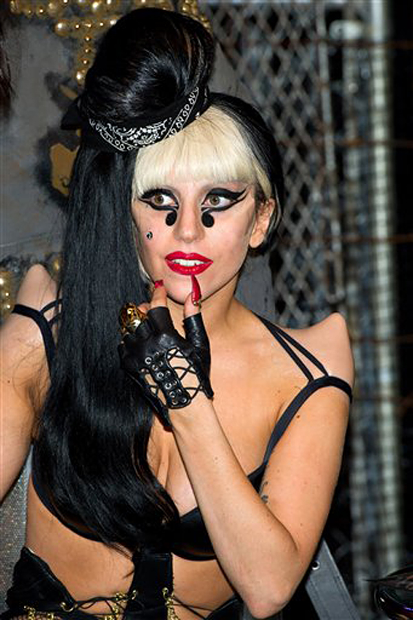 Lady Gaga appears at a signing event for her CD "Born This Way" at Best Buy in New York, Monday, May 23, 2011. (AP Photo/Charles Sykes) (Charles Sykes)