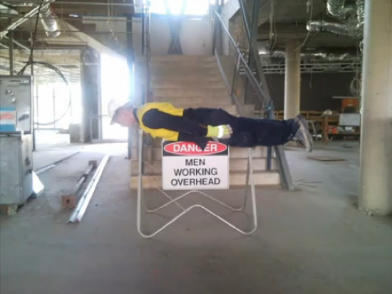 An example of planking.