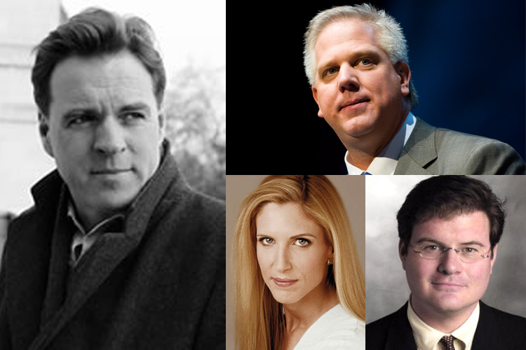 Clockwise from left: Niall Ferguson, Glenn Beck, Jonah Goldberg and Ann Coulter