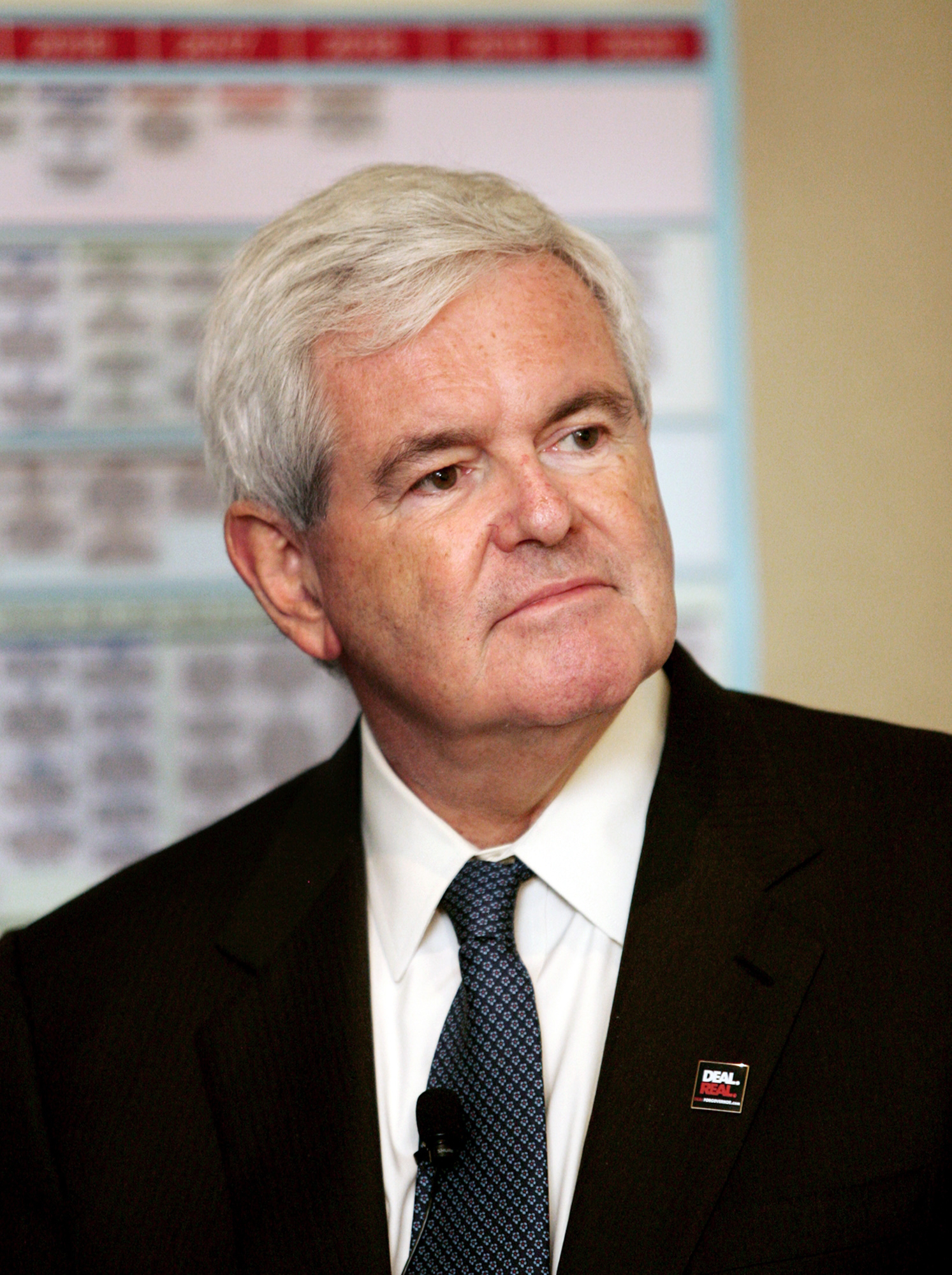 Newt Gingrich is the keynote speaker on the subject of the new federal health care law Tuesday, July 13, 2010 at a Georgia Chamber luncheon at the InterContinental Hotel in Atlanta, Ga. (AP Photo/Jenni Girtman) (Jenni Girtman)