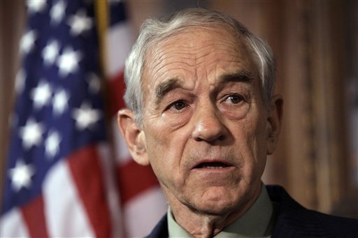 U.S. Rep. Ron Paul, R-Texas, speaks during a news conference Tuesday, April 26, 2011, in Des Moines, Iowa. Paul says he's forming a campaign exploratory committee as he moves closer to again seeking the Republican nomination for president. (AP Photo/Charlie Neibergall) (AP)
