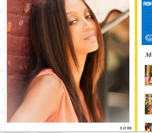 Supermodel, television personality and famed beauty, Tyra Banks, "objectively" less attractive?