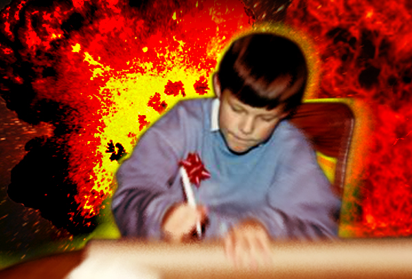 A photo of the author as a boy