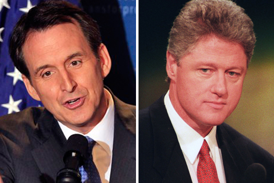 Tim Pawlenty and former president Bill Clinton