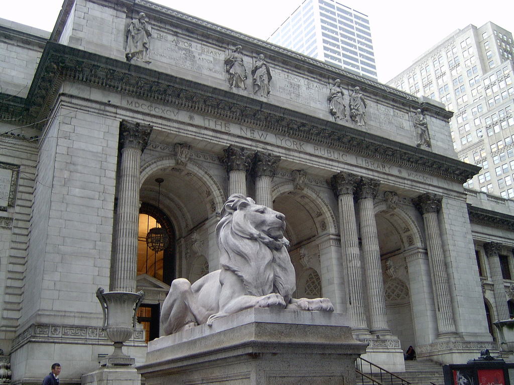 The main branch of the New York Public Library