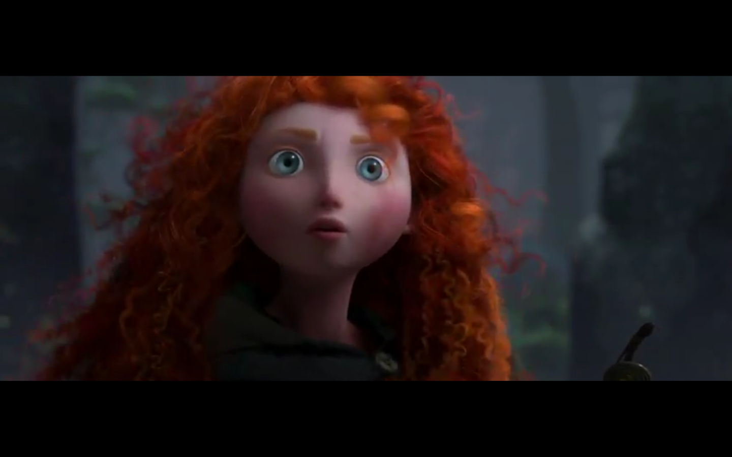 The heroine of Pixar's forthcoming film, "Brave."