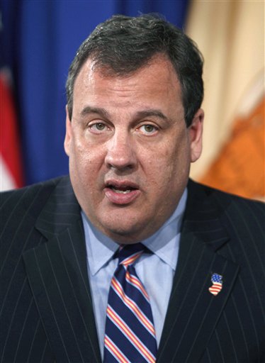 FILE - In this May 24, 2011 file photo, New Jersey Gov. Chris Christie speaks in Trenton, N.J.  Sarah Palin draws crowds with her hide-and-seek bus tour. Michele Bachmann says Palins plans wont dissuade her from what appears to be a likely presidential bid. Iowa GOP activists travel to New Jersey to implore Gov. Chris Christie to run. Texas Gov. Rick Perry weighs a campaign. The Republican presidential field is far less settled than it seemed just a week ago.  (AP Photo/Mel Evans, File) (AP)