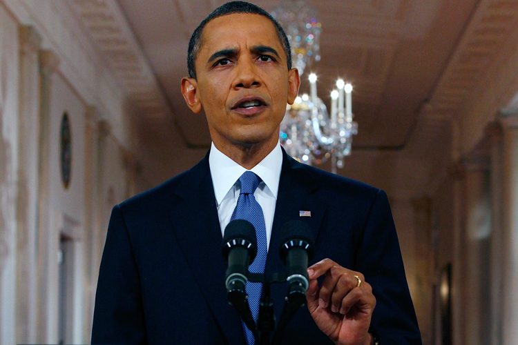 President Obama delivers an address on his plan to drawdown U.S. troops in Afghanistan on Wednesday, June 22, 2011