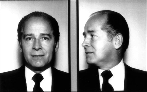 FILE -  In these 1984 file photos originally released by the FBI, New England organized crime figure James "Whitey" Bulger is shown.  Bulger, a notorious Boston gangster on the FBI's "Ten Most Wanted" list for his alleged role in 19 murders, has been captured near Los Angeles after living on the run for 16 years, authorities said Wednesday June 22, 2011. (AP Photo/Federal Bureau of Investigation, File) (AP)