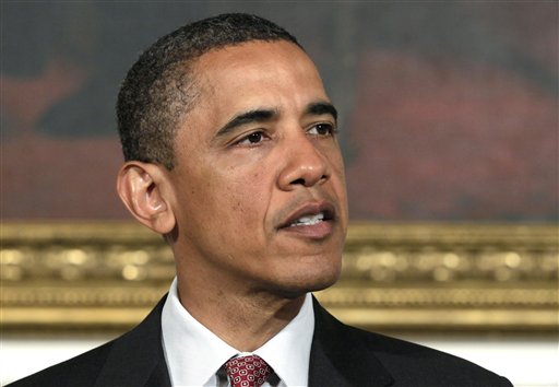 FILE - In this May 31, 2011 file photo, President Barack Obama speaks in the State Dining Room of the White House in Washington. Republicans and Democrats scolded President Barack Obama on Friday for dispatching U.S. forces against Libya without getting congressional approval as the House moved toward approval of a resolution demanding a rationale for the mission.  (AP Photo/Carolyn Kaster, File) (AP)