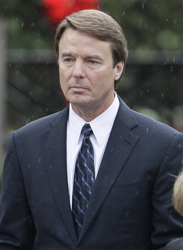 FILE - In this Dec. 11, 2010 file photo, former Democratic presidential candidate John Edwards is seen in Raleigh, N.C. Edwards and federal prosecutors are arguing over whether the money used to cover up his extramarital affair was a campaign contribution or just a gift from his old friends. An indictment of the 2004 Democratic vice presidential nominee appears imminent, but people on both sides still hold out hope for a last-minute deal for a guilty plea to a negotiated charge.  (AP Photo/Gerry Broome, File) (AP)