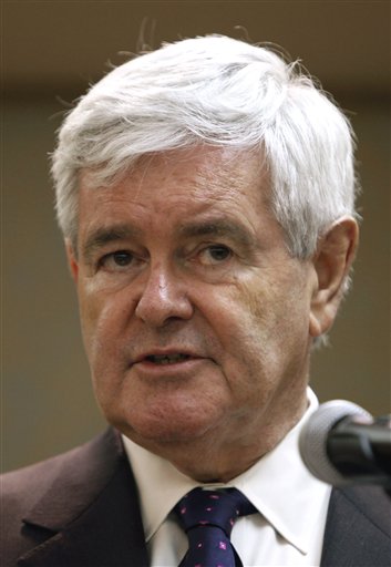 FILE - In this May 16, 2011 file photo, former House Speaker Newt Gingrich speaks during the Kiwanis Club luncheon in Dubuque, Iowa. For Republicans who once supported combating global warming, the race for the presidency is already getting hot.  (AP Photo/Charlie Neibergall, File) (AP)