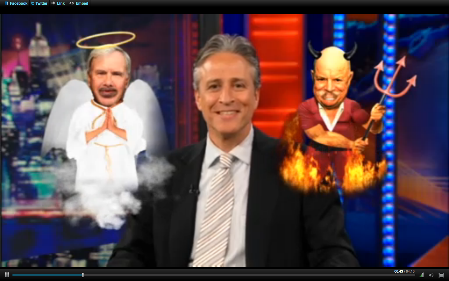 Jon Stewart on Thursday night's "Daily Show."