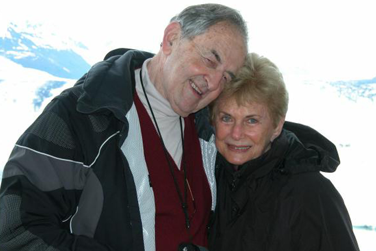 The author and her late husband.