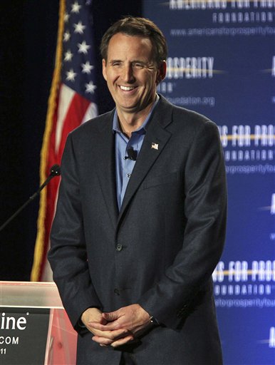 Republican presidential hopeful, former Minnesota Gov. Tim Pawlenty speaks at the AFP RightOnline Conference in Minneapolis on Saturday, June 18, 2011. (AP Photo/The Star Tribune, Jim Gehrz)  MANDATORY CREDIT; ST. PAUL PIONEER PRESS OUT; MAGS OUT; TWIN CITIES TV OUT (AP)