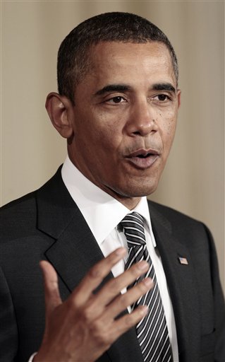 FILE - In this June 27, 2011 file photo, President Barack Obama speaks at the White House in Washington. Call him the Digital Candidate: President Barack Obama has asked supporters to use Facebook to declare Im in for his re-election campaign and has begun using Twitter to communicate with his nearly 9 million followers. If Obama broke new ground using email, text messages and the Web to reach voters in 2008, Obama version 2.0 aims to harness the expansive roles that the Internet and social media are playing now in voters lives. (AP Photo/Pablo Martinez Monsivais, File) (AP)