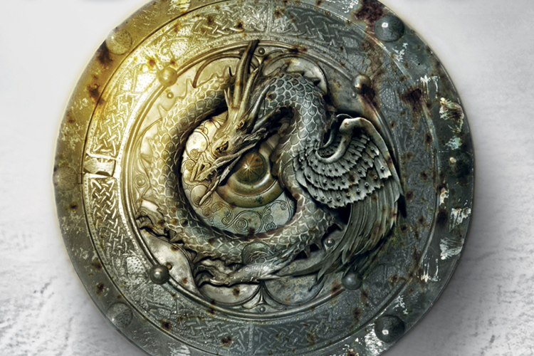 A detail from the cover of "A Dance With Dragons"