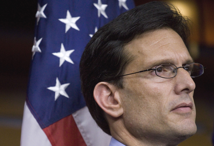 House Majority Leader Eric Cantor of Va. takes part in news conference on Capitol Hill in Washington, Thursday, May 26, 2011. (AP Photo/Harry Hamburg) (Harry Hamburg)