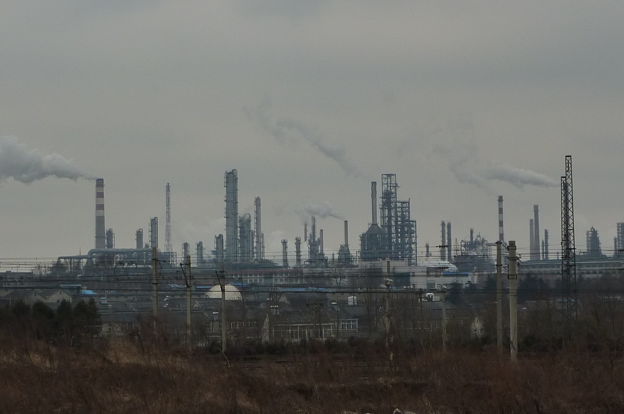 Industrial plants in the Qixia district of Nanjing, China.