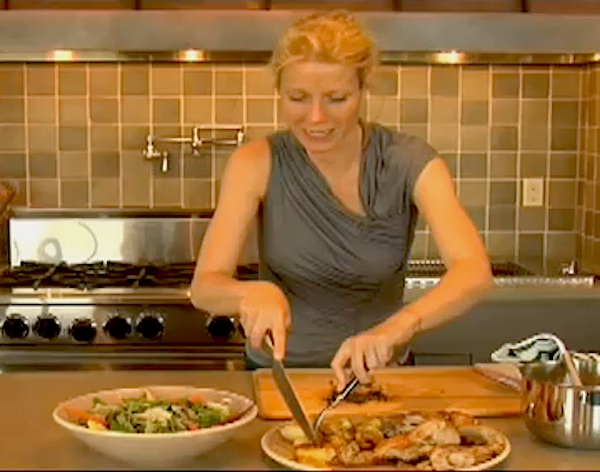 Gwyneth Paltrow doesn't even own a can opener... just a knife.