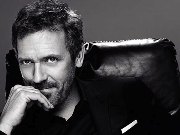 Hugh Laurie as the new face of male makeup.