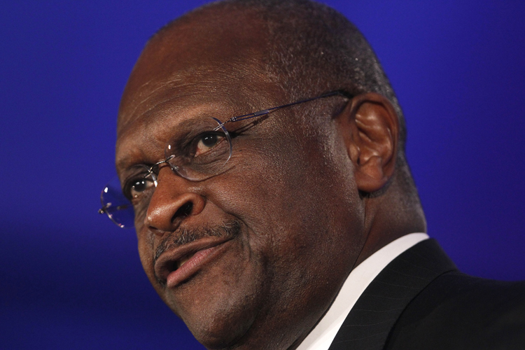 FILE - In this June 17, 2011 file photo, Republican presidential candidate Herman Cain speaks in New Orleans. Facing a Thursday deadline to report quarterly fundraising, Republican presidential hopefuls make final-hour pitches for contributions that will be an early measurement of their campaign's strength _ or potential weakness. Former Massachusetts Gov. Mitt Romney is expected to report the largest haul. (AP Photo/Patrick Semansky, File) (Patrick Semansky)