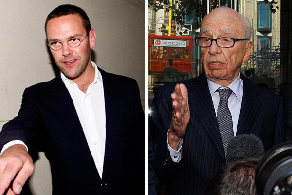 James and Rupert Murdoch
