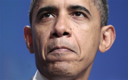 President Barack Obama delivers remarks at the National Council of La Raza (NCLR) annual conference luncheon in Washington, Monday, July 25, 2011. (AP Photo/Pablo Martinez Monsivais) (AP)