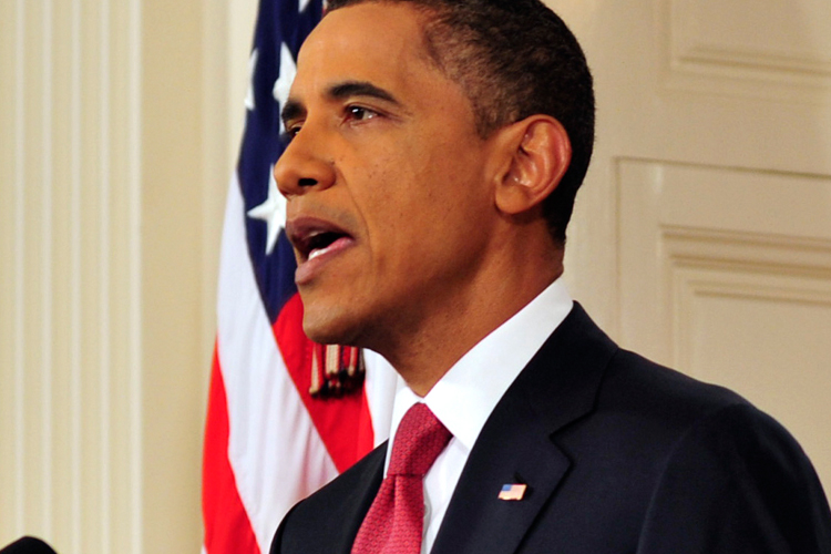 President Barack Obama addresses the nation from the East Room of the White House in Washington, Monday, July 25, 2011, on the approaching debt limit deadline.