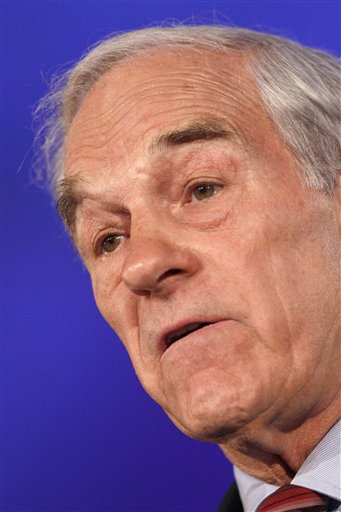 FILE - In this June 17, 2011 file photo, Republican presidential candidate, Rep. Ron Paul, R-Texas, speaks in New Orleans. Paul says he will retire from Congress when his term runs out in 2012 and will focus on his campaign for president. (AP Photo/Patrick Semansky, File) (AP)