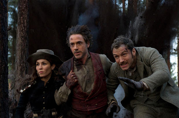 Sherlock Holmes, on the run in "A Game of Shadows."