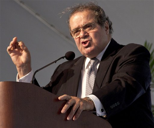 FILE - In this Sept. 8, 2010 file photo, Supreme Court Justice Antonin Scalia speaks in Milwaukee. (AP Photo/Morry Gash, File) (AP)