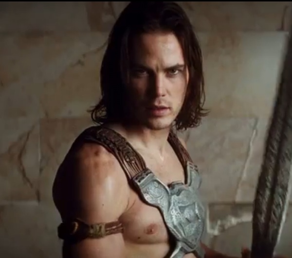 Taylor Kitsch as John Carter of Mars, as shirtless as God intended.