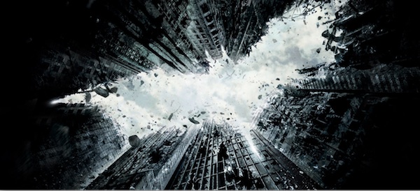 "The Dark Knight Rises" teaser poster.