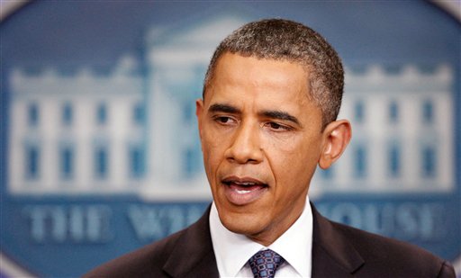 President Barack Obama makes a statement in the Brady Briefing Room at the White House in Washington, Friday, July 22, 2011 on the break down of debt ceiling talks.  (AP Photo/Manuel Balce Ceneta) (AP)