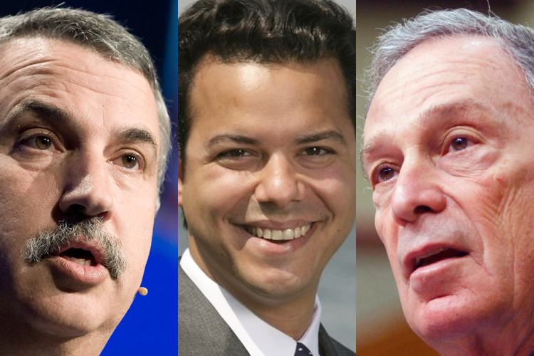 Thomas Friedman, John Avlon and Michael Bloomberg