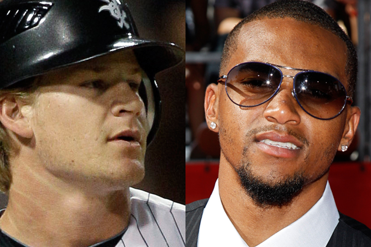 Gordon Beckham (left) and DeSean Jackson