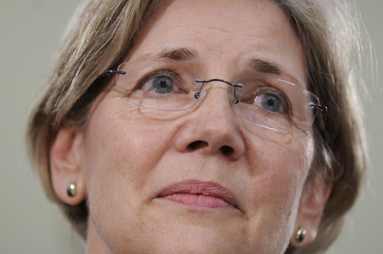 Elizabeth Warren, Assistant to the President and Special Advisor to the Secretary of the Treasury, listens to a question as she testifies at a hearing about oversight of the Consumer Financial Protection Bureau of the U.S. House Oversight and Government Reform Committee on Capitol Hill in Washington, May 24, 2011. REUTERS/Jonathan Ernst  (UNITED STATES - Tags: POLITICS BUSINESS CRIME LAW HEADSHOT) (Â© Jonathan Ernst / Reuters)