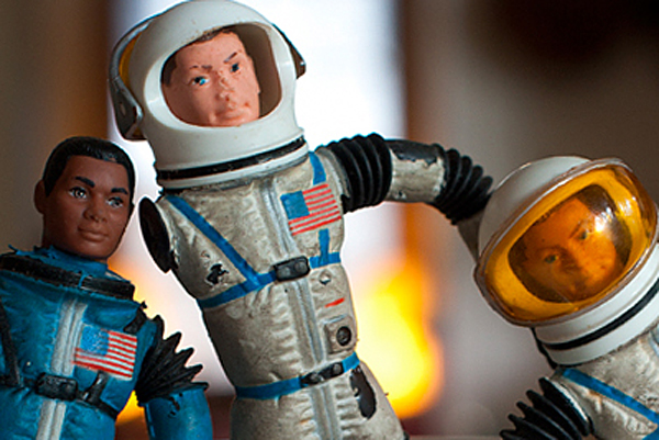 A photo of the author's Major Matt Mason figurine.
