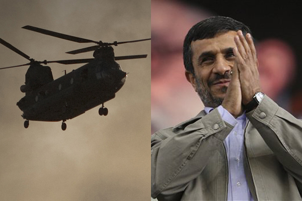 In front of a portrait of the Iranian supreme leader Ayatollah Ali Khamenei, President Mahmoud Ahmadinejad, gestures, in a gathering of recovered drug addicts for a ceremony commemorating International Day Against Drug Abuse, at the Azadi (Freedom) sport complex, in Tehran, Iran, Sunday, June 26, 2011. (AP Photo/Vahid Salemi) (Vahid Salemi)