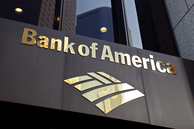The Bank of America building is shown at the Bank of America Plaza in downtown Los Angeles on Friday Oct.8,2010. Bank of America Corp., the nation's largest bank, said Friday it would stop sales of foreclosed homes in all 50 states as it reviews potential flaws in foreclosure documents. (AP Photo/Richard Vogel) (Richard Vogel)