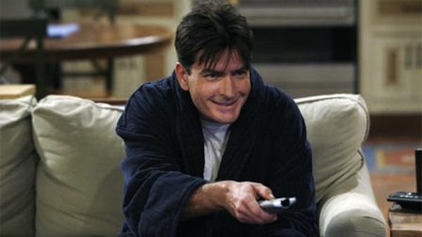 Charlie Sheen awaits the grim specter of death on "Two and a Half Men."