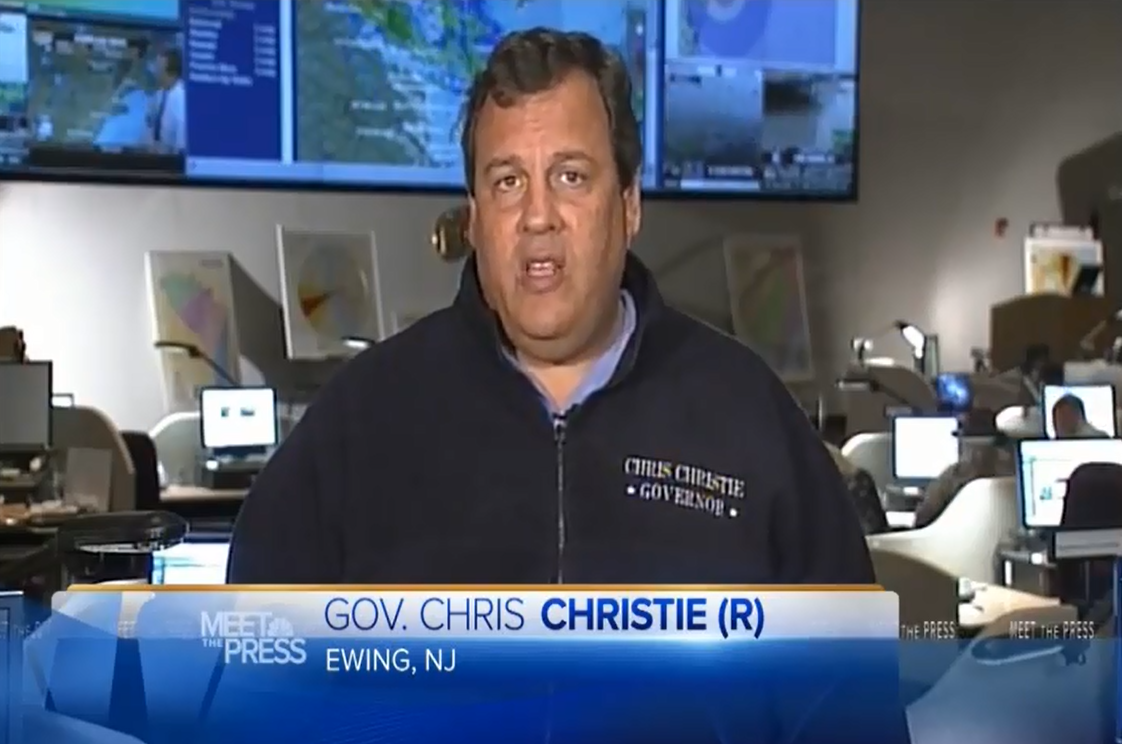 Chris Christie on Sunday's "Meet the Press"