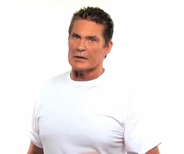 David Hasselhoff for the NOH8 Campaign, protesting the ban on gay marriage